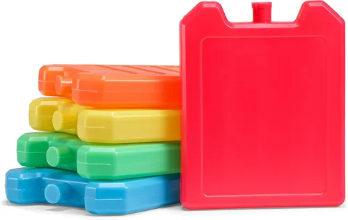 Miniatura 3 de Cool Coolers de Fit + Fresh, paquete de 5 bloques de hielo para los días de la semana, paquetes de hielo compactos reutilizables para loncheras
