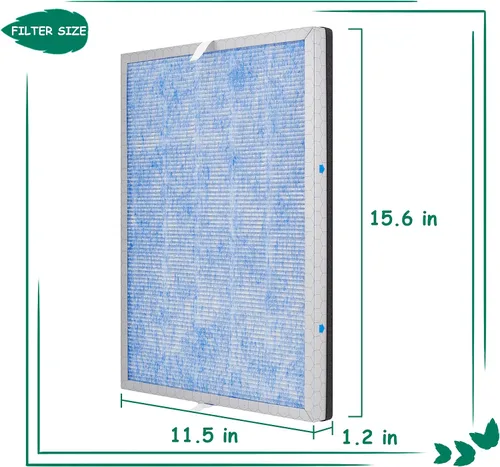 Miniatura 6 de Filtro de repuesto MSA3/MSA3S, compatible con Membrane Solutions MSA3 y MSA3S Smart Air Purifier, 【Actualizado】Filtro HEPA verdadero H13 3 en 1