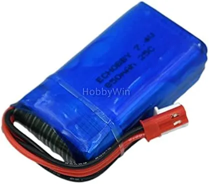 Miniatura 9 de 7.4V 2S 850mAh 25C LiPO Batería JST Plug para FPV Drone RC Modelo Avión Helicóptero