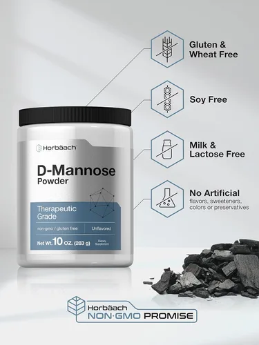 Miniatura 4 de Horbaach D-manosa en polvo 10 onzas Suplemento para mujeres y hombres Sin sabor Vegetariano, sin OMG y sin gluten