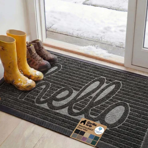 Miniatura 82 de Gorilla Grip - Tapete WeatherMax todoterreno 100% impermeable, caucho natural, resistente a manchas y decoloración, perfil bajo, interior y Grafito