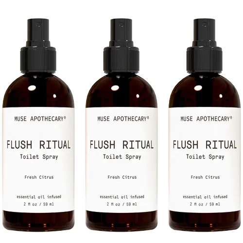 Miniatura 15 de Muse Apothecary Flush Ritual - Aerosol para inodoro aromático y refrescante, usar antes de ir, 2 onzas, infundido con aceites esenciales naturales