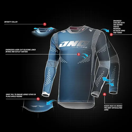 Miniatura 5 de ONE Industries Camiseta MX para hombre, azul cobalto, talla S