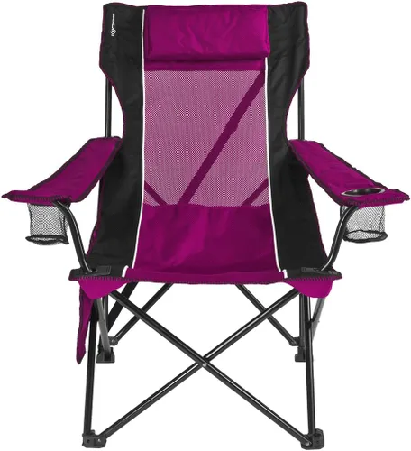 Miniatura 6 de Kijaro Silla plegable para campamento: disfruta del aire libre en esta silla al aire libre con un portavasos integrado y organizador lateral