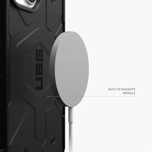 Miniatura 4 de URBAN ARMOR GEAR UAG - Funda compatible con iPhone 15 Plus de 6.7 pulgadas, Pathfinder transparente ceniza/negro, imán integrado compatible
