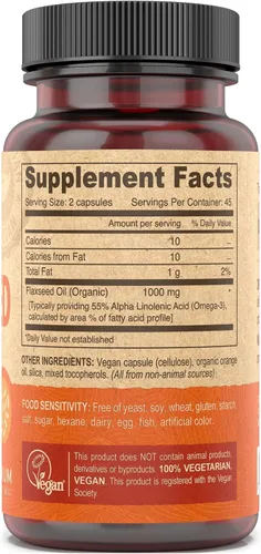 Miniatura 3 de DEVA Aceite de linaza vegano - 90 Vcaps
