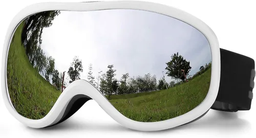 SPOSUNE Gafas de Esquí Sobre Gafas con Lente Doble, Gafas de Nieve Anti-empañamiento Anti-UV para Hombres Mujeres Jóvenes Esquí Moto de Nieve Marco