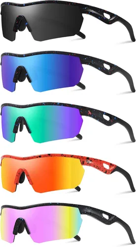 Miniatura 37 de Kids Sunglasses Youth Baseball Sunglasses for Boys Girls 3-12 Polarized Softball Sports Goggles UV Protection