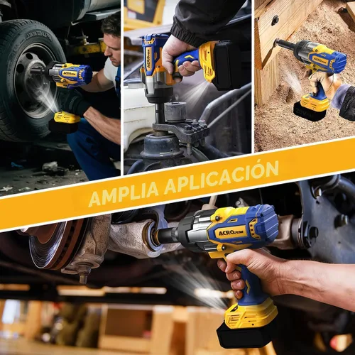 Miniatura 7 de Llave de impacto inalámbrica compatible con batería DEWALT 20V MAX, 1/2" 1700FT-LBS destornillador de impacto sin escobillas de alto torque, parada