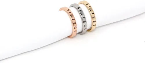 Miniatura 10 de Inspirational - Juego de anillos grabados, con mensaje positivo, delgados y ajustables, (3 en 1, 28 frases diferentes)