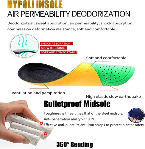 Miniatura 6 de ulogu Zapatos de punta de acero para hombres y mujeres, zapatos de techo ligeros e impermeables, zapatos deportivos de trabajo industrial
