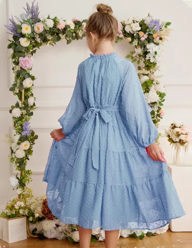 Miniatura 4 de GRACE KARIN Vestido casual para niñas de 5 a 12 años