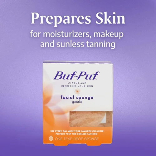 Miniatura 8 de Buf-Puf - Esponja facial suave, desarrollada por dermatólogos, elimina la suciedad profunda y el maquillaje que causa brotes y puntos negros
