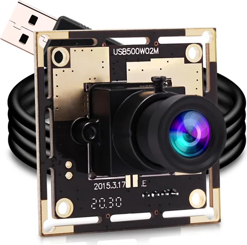 Miniatura 8 de ELP Módulo de cámara USB gran angular con enfoque automático de 5 mp con carcasa de metal OV5640 Mini UVC USB2.0 Lightburn cámara grabador láser