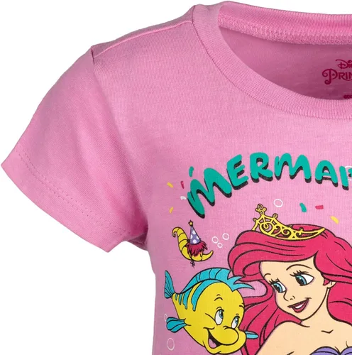 Miniatura 5 de Disney Minnie Mouse Princess Belle The Little Mermaid Moana Lilo &Stitch Frozen - Camiseta de cumpleaños para niñas pequeñas a niños pequeños