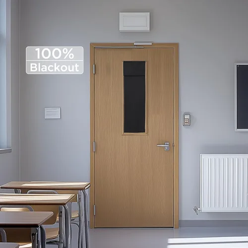 Miniatura 99 de RYB HOME 2 Paneles Cubierta de Ventana de Puerta de Aula, Persianas Opacas para Ventanas y Puertas de Aula Cubierta Persianas de Confinamiento