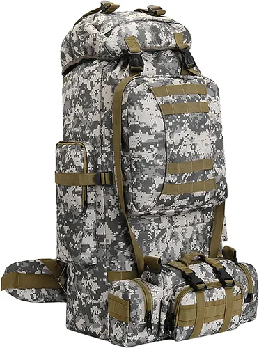 Mochila de senderismo para acampar de 100L, mochila táctica militar Molle, mochila de senderismo ligera impermeable, Grande Citycamo