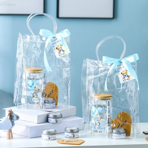 Miniatura 4 de MotiMind 6 Juegos de Premios de Oso para Baby Shower para Jugadores de Juegos Ganadores de Baby Shower Regalos para Invitados Globo Azul Oso Vela