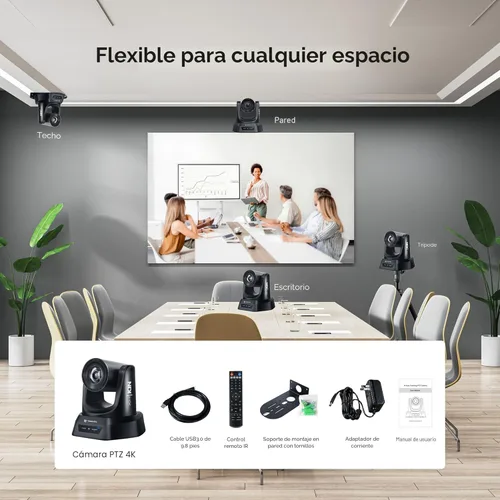 Miniatura 9 de TONGVEO 4K NDI Cámara PTZ con seguimiento automático AI 20X Zoom óptico HDMI Transmisión en vivo IP SDI USB3.0 PoE LAN Soporta para adoración