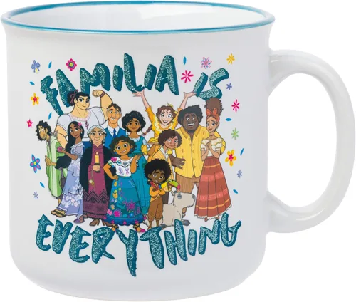 Miniatura 6 de Silver Buffalo - Taza de cerámica de campamento de Los Ositos Cariñositos con purpurina y frase «Positive Vibes» de 20 onzas Care Bears Vibes