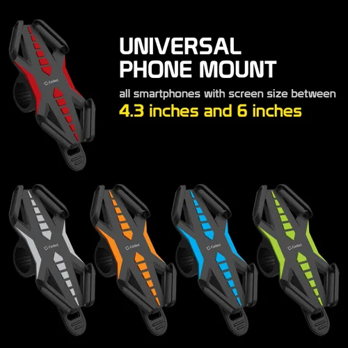 Miniatura 6 de Cellet Soporte universal para teléfono para motocicleta, bicicleta, compatible con Apple iPhones, Samsung Galaxy, Google Pixels, Motorola Azul