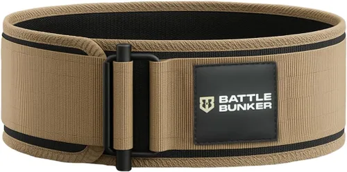 Miniatura 9 de Battle Bunker Cinturón híbrido – Cinturón de levantamiento de pesas autoblocante para un máximo apoyo y estabilidad – Cinturones de gimnasio