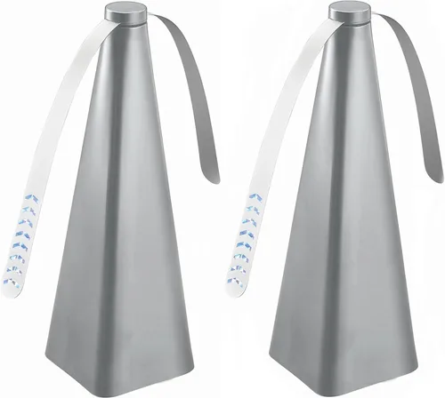 Treva Ventilador de insectos, disuasorio de moscas con cuchillas holográficas para limpiar insectos, mosquitos y moscas, ventilador de mosca Plateado
