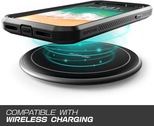 Miniatura 6 de SUPCASE Unicorn Beetle Pro Series: funda diseñada para iPhone XS Max, funda resistente de cuerpo completo con protector de pantalla integrado y Negro