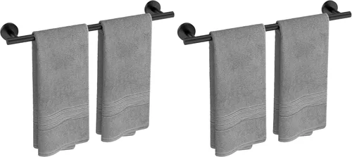 Miniatura 14 de USHOWER Barra de toalla cromada pulida, toallero de 18 pulgadas para montaje en pared de baño, varilla de toalla de acero inoxidable SUS304 Cromo