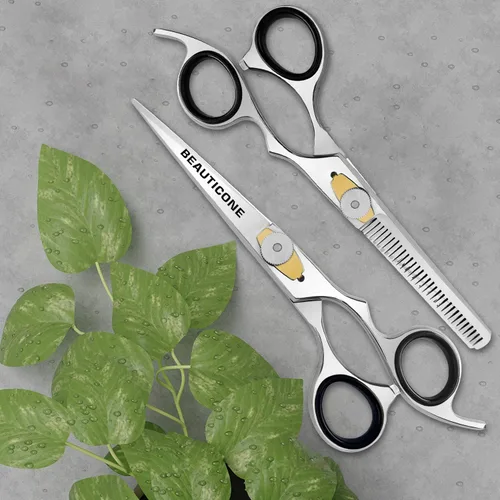 Miniatura 7 de Juego de tijeras de corte y adelgazamiento de cabello, tijeras de peluquería profesionales de 6.5 pulgadas para corte de pelo para hombres/mujeres
