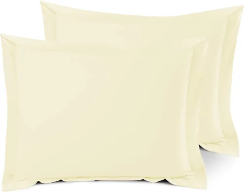 Miniatura 71 de Nestl Juego de 2 fundas tipo sham de almohada suaves - Fundas de almohada de microfibra de doble cepillado - Fundas de almohada de cama premium