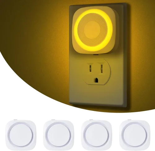 Miniatura 9 de Luces nocturnas LED enchufables a la pared, luz nocturna suave indirecta regulable con sensor de polvo a amanecer, luz nocturna cálida para Blanco