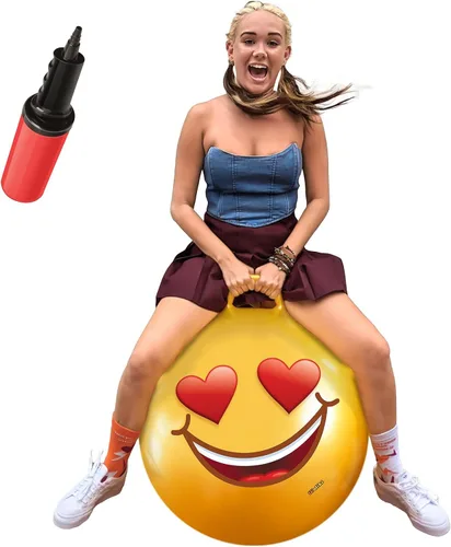 Miniatura 14 de Waliki Emoji 3 Pelota de Ejercicio y Fitness, 18"/45cm, Tamaño Perfecto para Niños de 3 a 6 Años, Fácil de Inflar, Probada en Seguridad