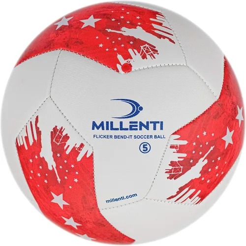 Miniatura 8 de Balón de fútbol Millenti tamaño 5 – Reverse Bend-It – Balón de fútbol con alta visibilidad, fácil de rastrear – Balones de fútbol oficial con unión