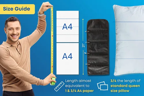 Miniatura 5 de Tidy Pockets Organizador de dinero para dinero en efectivo, con 4 cremalleras, organizador de efectivo para facturas, organizador de dinero