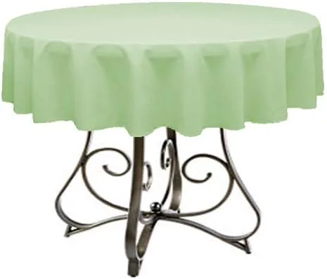 Miniatura 9 de Mantel redondo de poliéster de 72 pulgadas, disponible en más de 45 colores, ideal para restaurantes y superposiciones versátiles de eventos, elige