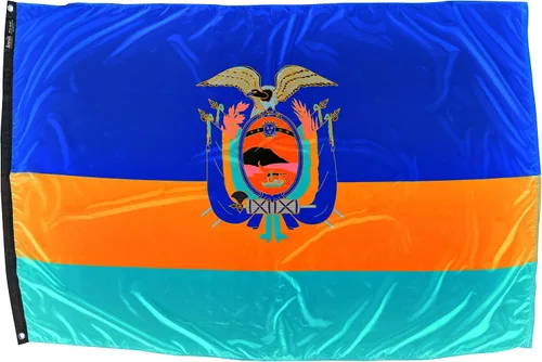 Miniatura 4 de Annin Flagmakers Bandera de Ecuador fabricada en Estados Unidos según las especificaciones oficiales de diseño de las Naciones Unidas, 2 x 3 pies