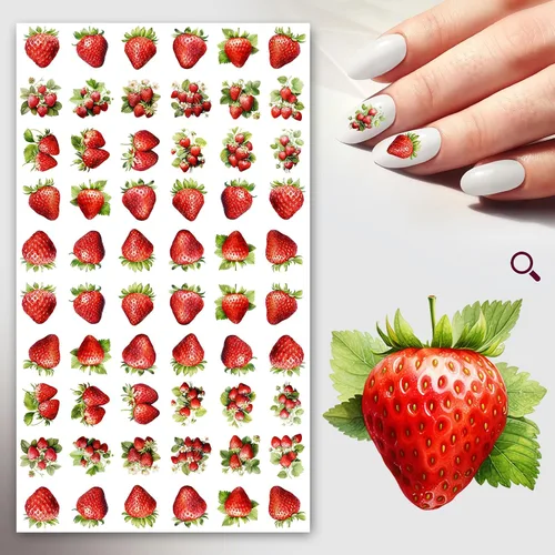 Miniatura 9 de Calcomanías de uñas (5 hojas) FLONZNAIL Sweet Night Coctail Dinner Decoración de uñas