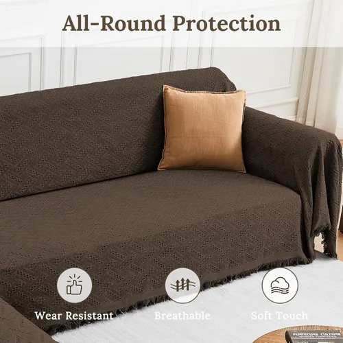 Miniatura 3 de HOMERILLA - Fundas de sofá seccional para sofá seccional, cobija de sofá en forma de L, 2 piezas, protector de muebles en forma de L para mascotas