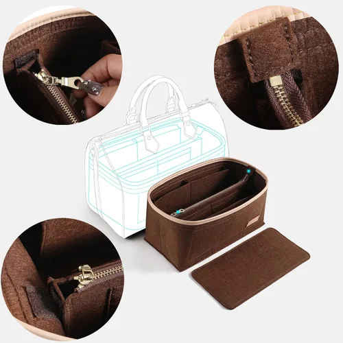 Miniatura 2 de Doxo Organizador de bolso para bolsos y moldeador de base, juego de 2 piezas, organizador de bolsas con 6 tamaños, compatible con Neverfull Speedy