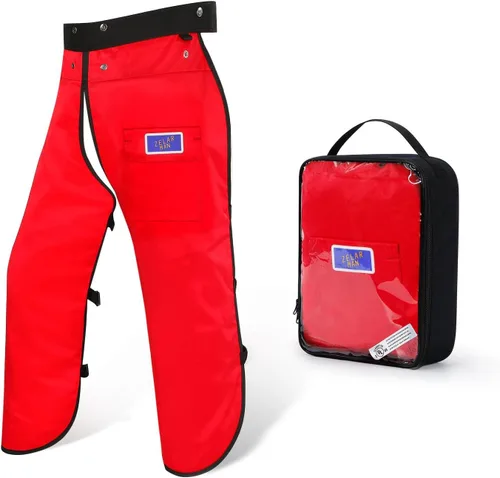Miniatura 11 de Chaps para motosierra con cinturón ajustable y bolsillo, equipo de protección forestal