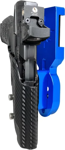 Miniatura 10 de Funda de competición profesional resistente para marco de polímero Walther PPQ Q5, PPQ M2 de 5 pulgadas Rojo / fibra de carbono