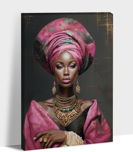 Miniatura 62 de Arte de pared afroamericano, decoración de rey y reina bailarín negro para sala de estar, arte de pareja de amor negro para dormitorio, lienzo