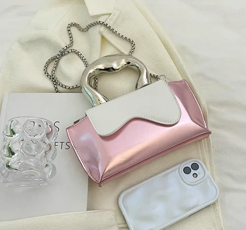 Miniatura 9 de Bolso pequeño de color plateado, bolsos cruzados, bolsos de noche Y2K, bolso de mano para mujer, bolsos de hombro, bolsa de mano para mujer 2024