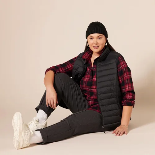 Miniatura 8 de Tienda Essentials - Chaleco para mujer, ligero, impermeable y fácil de guardar