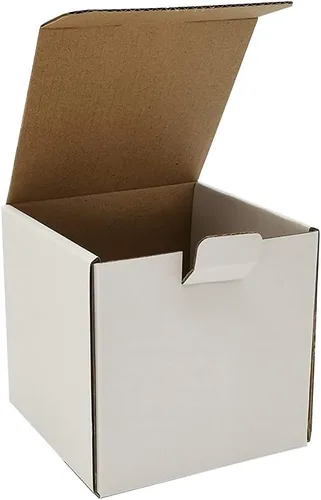 Miniatura 14 de Sobres corrugados de 5 x 5 x 2 pulgadas, paquete de 25, cajas de envío de cartón, color blanco (CM552-25)