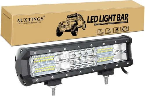 Miniatura 14 de AUXTINGS 2 unids 4 pulgadas 36 W triple fila 7D lente Spot LED barra de luz LED impermeable trabajo buceo luces para todoterreno Jeep ATV AWD SUV