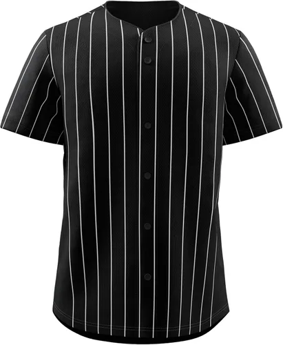 Miniatura 27 de KXK Camiseta de béisbol en blanco para hombre, camisas casuales con botones, manga corta, uniforme deportivo de equipo activo