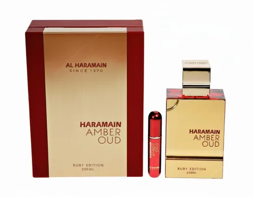 Al Haramain Amber Oud Ruby Edition Eau De Parfum Spray para Unisex, 6.7 onzas