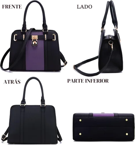 Miniatura 5 de Conjuntos de bolsos para mujeres, bolsos de hombro con asa superior, maletín de trabajo, conjunto de carteras tipo tote con billetera a juego, 2